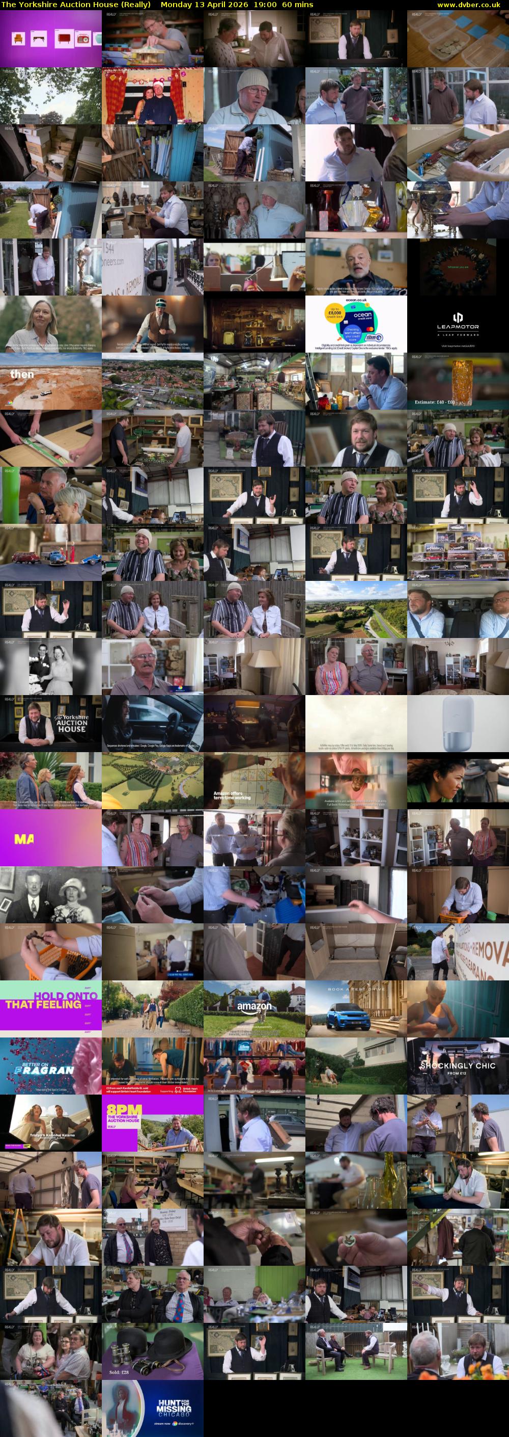 The Yorkshire Auction House (Really) Monday 13 April 2026 19:00 - 20:00