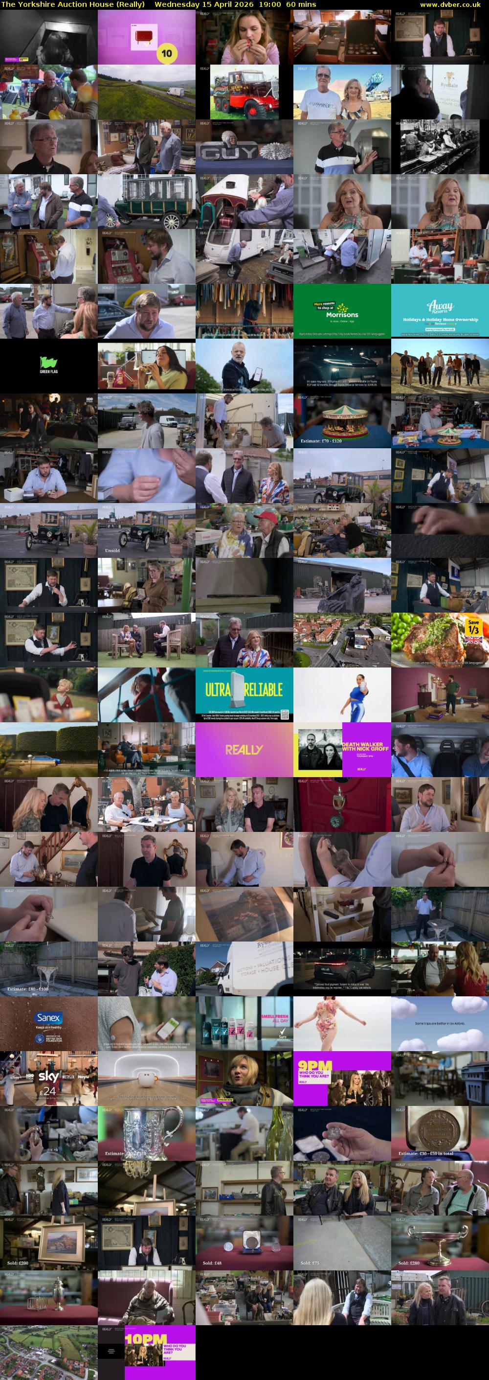 The Yorkshire Auction House (Really) Wednesday 15 April 2026 19:00 - 20:00