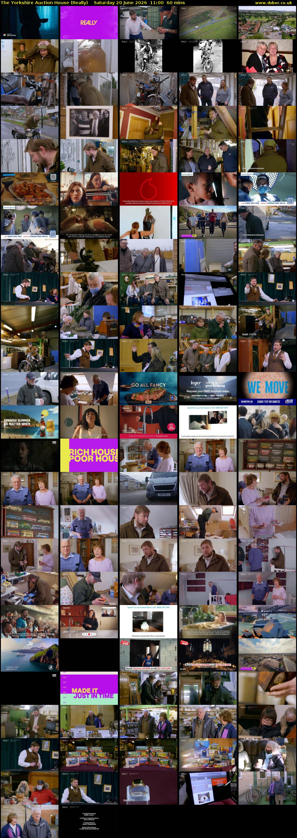 The Yorkshire Auction House (Really) Saturday 20 June 2026 11:00 - 12:00