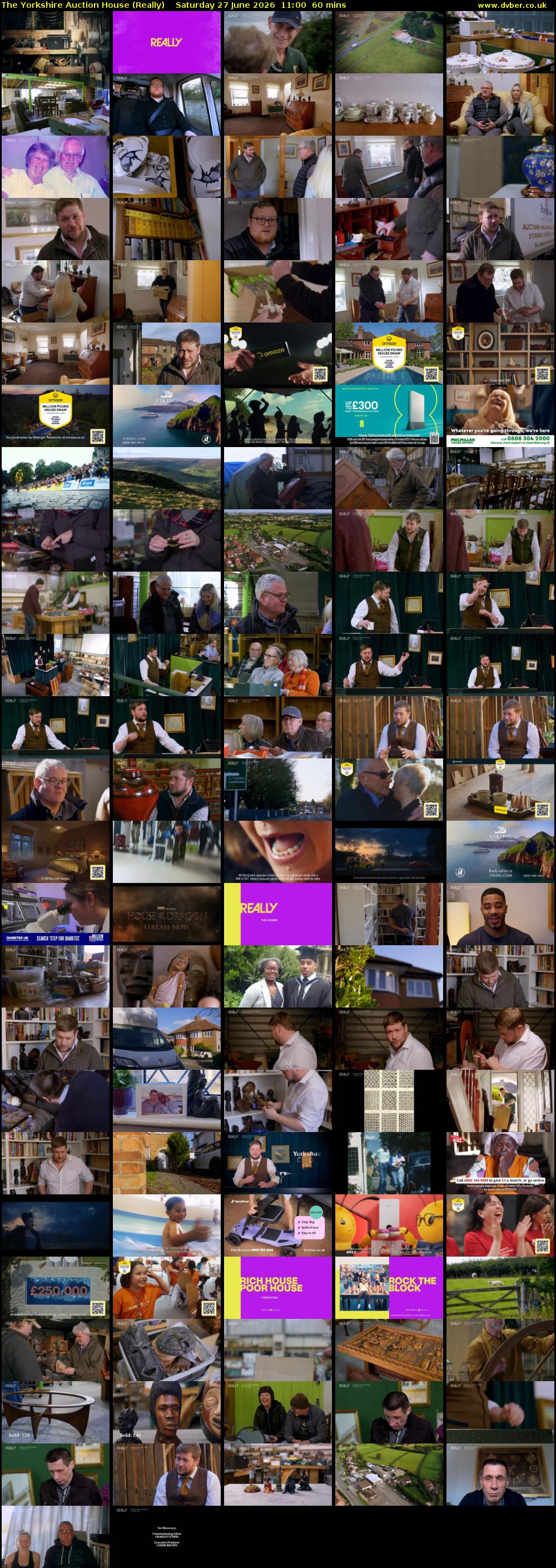 The Yorkshire Auction House (Really) Saturday 27 June 2026 11:00 - 12:00