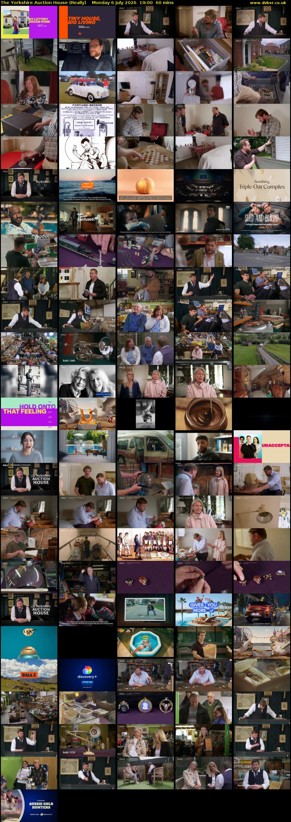 The Yorkshire Auction House (Really) Monday 6 July 2026 19:00 - 20:00