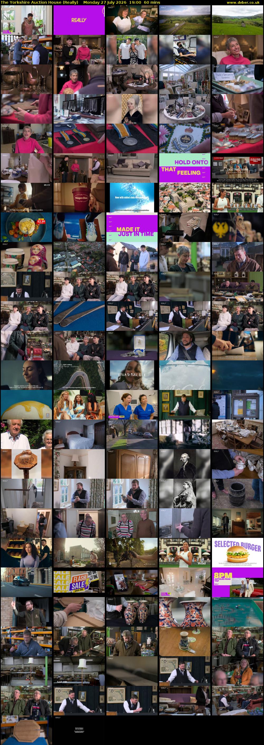 The Yorkshire Auction House (Really) Monday 27 July 2026 19:00 - 20:00