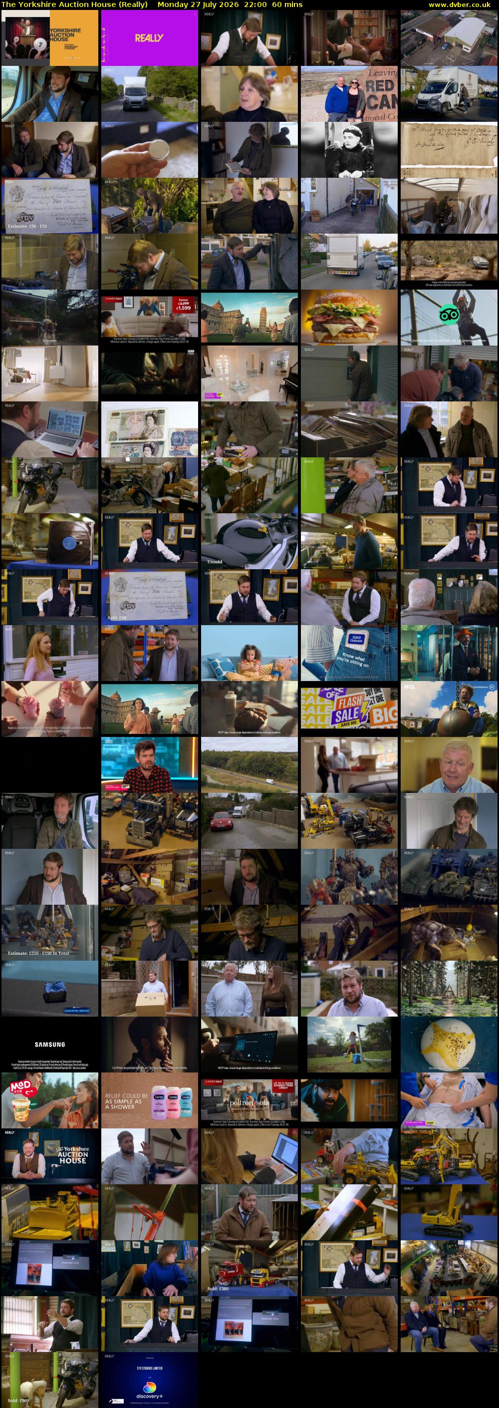 The Yorkshire Auction House (Really) Monday 27 July 2026 22:00 - 23:00