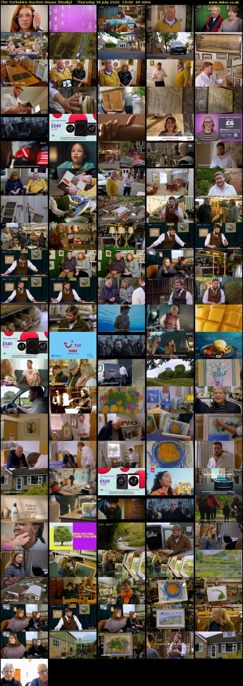 The Yorkshire Auction House (Really) Thursday 30 July 2026 19:00 - 20:00