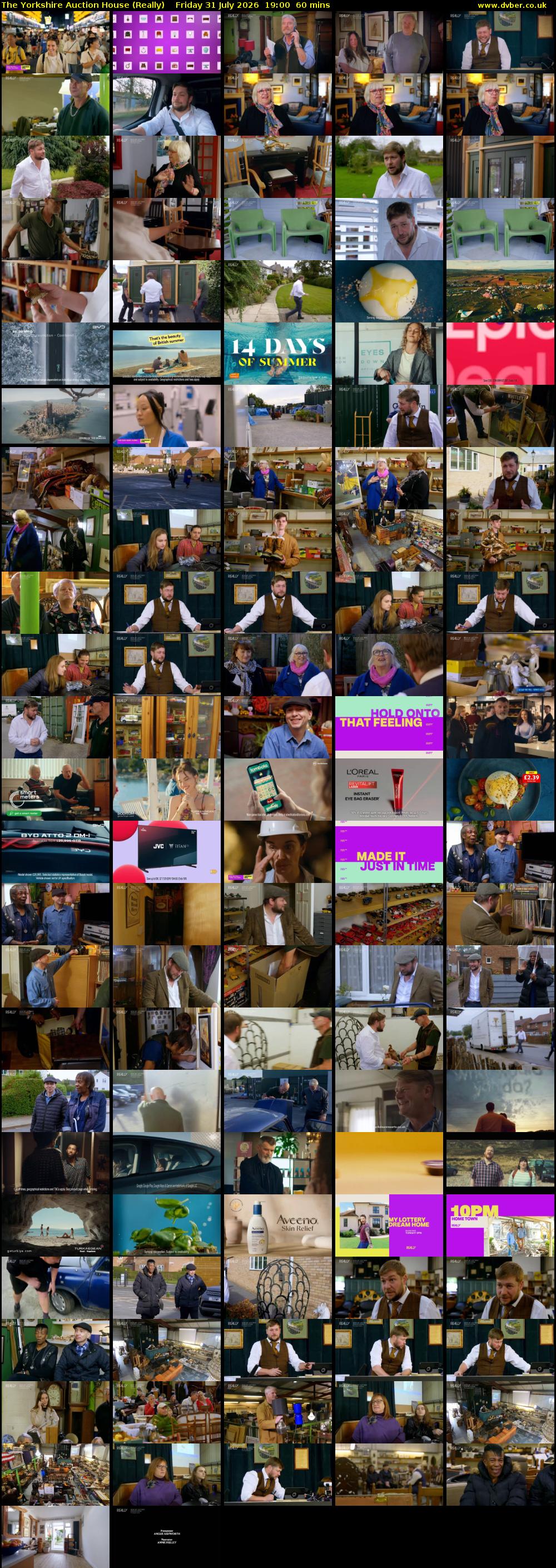 The Yorkshire Auction House (Really) Friday 31 July 2026 19:00 - 20:00