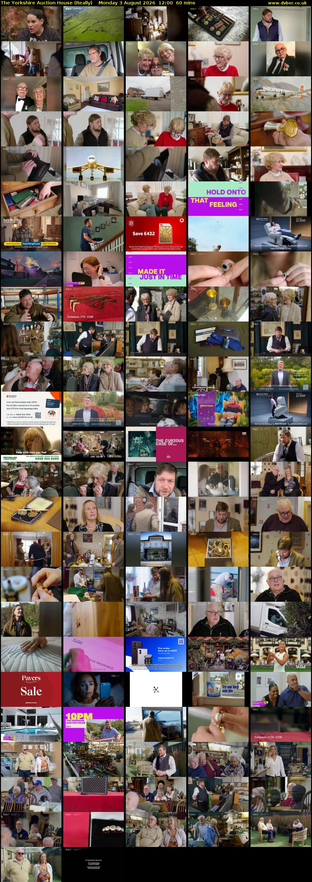 The Yorkshire Auction House (Really) Monday 3 August 2026 12:00 - 13:00