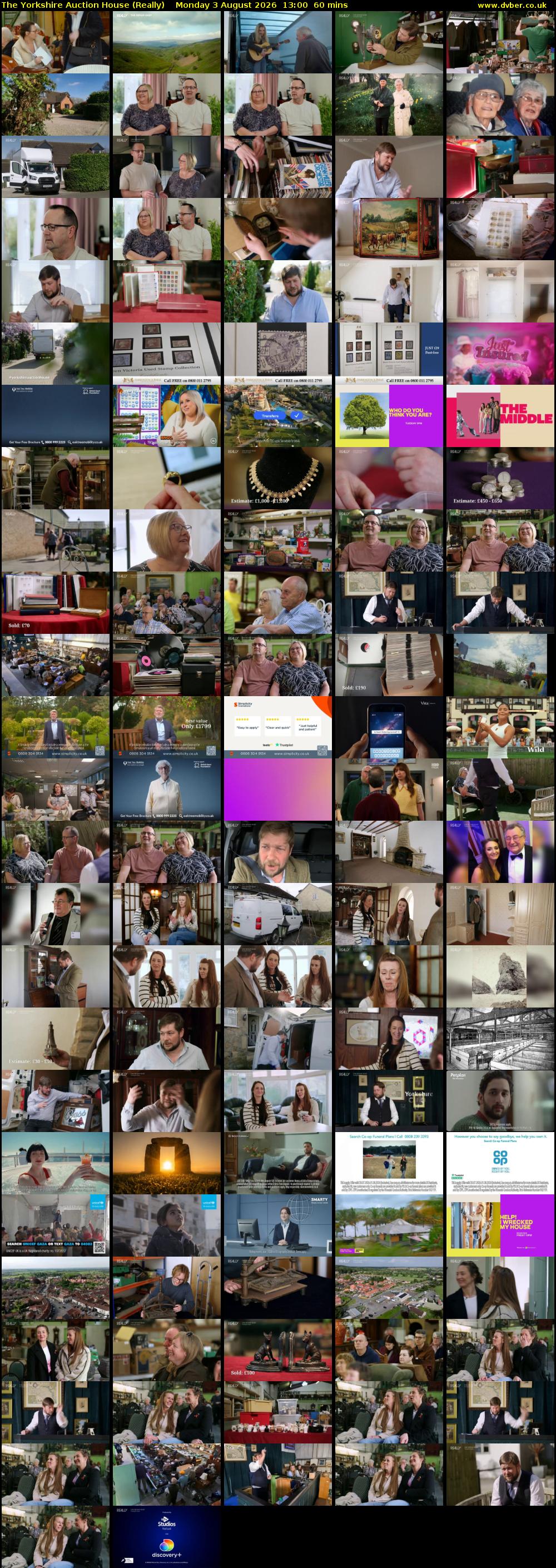 The Yorkshire Auction House (Really) Monday 3 August 2026 13:00 - 14:00
