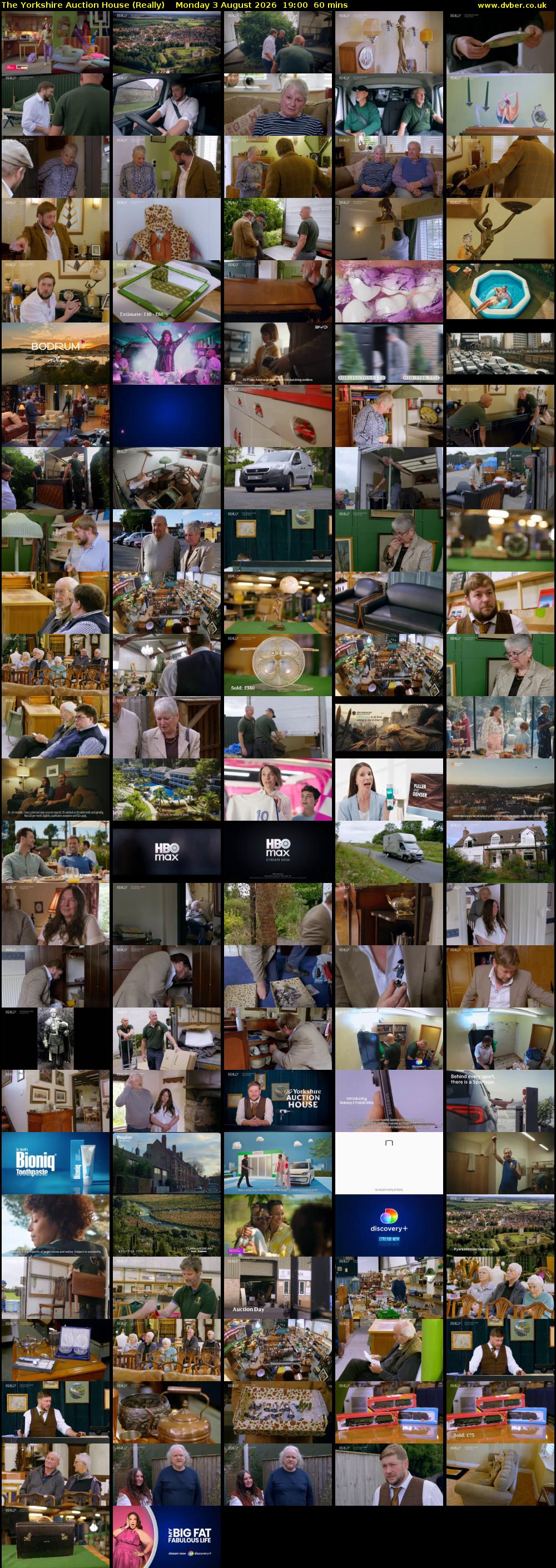 The Yorkshire Auction House (Really) Monday 3 August 2026 19:00 - 20:00