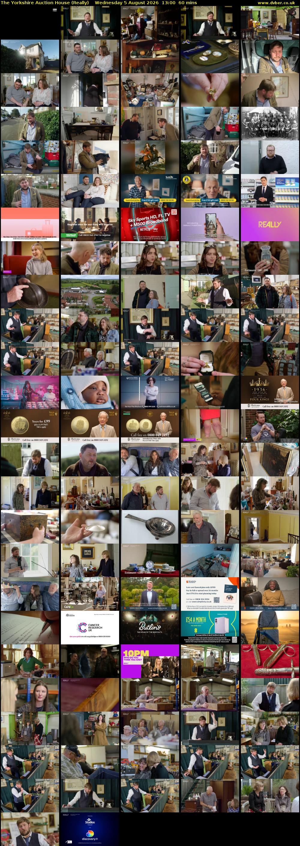 The Yorkshire Auction House (Really) Wednesday 5 August 2026 13:00 - 14:00