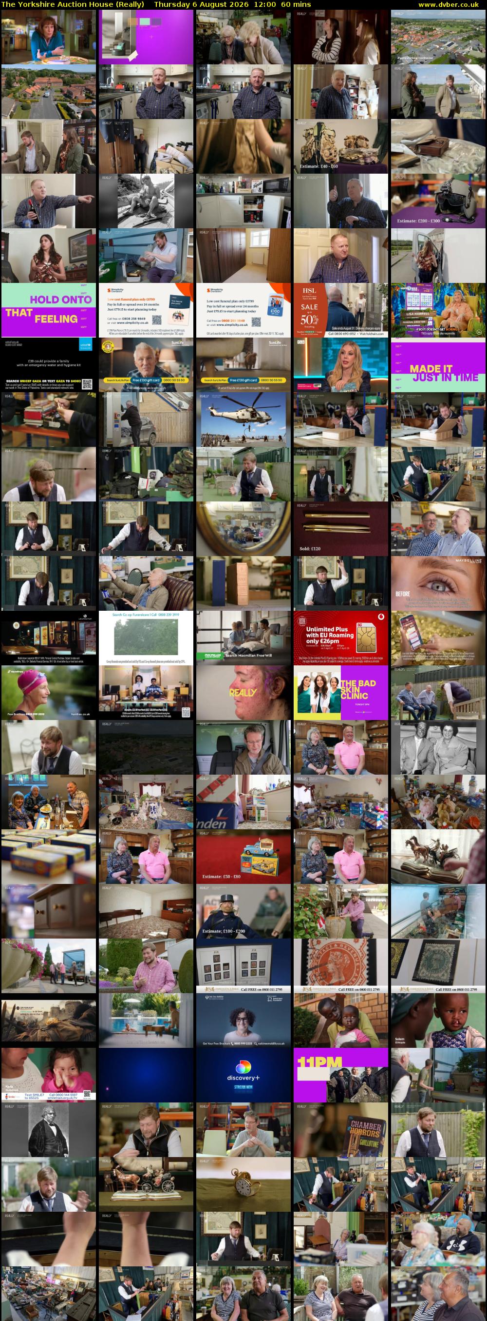 The Yorkshire Auction House (Really) Thursday 6 August 2026 12:00 - 13:00