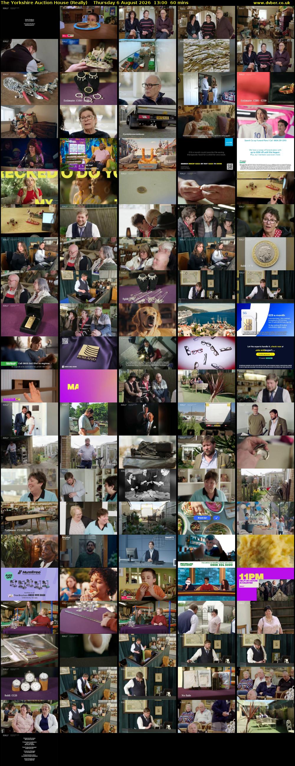 The Yorkshire Auction House (Really) Thursday 6 August 2026 13:00 - 14:00