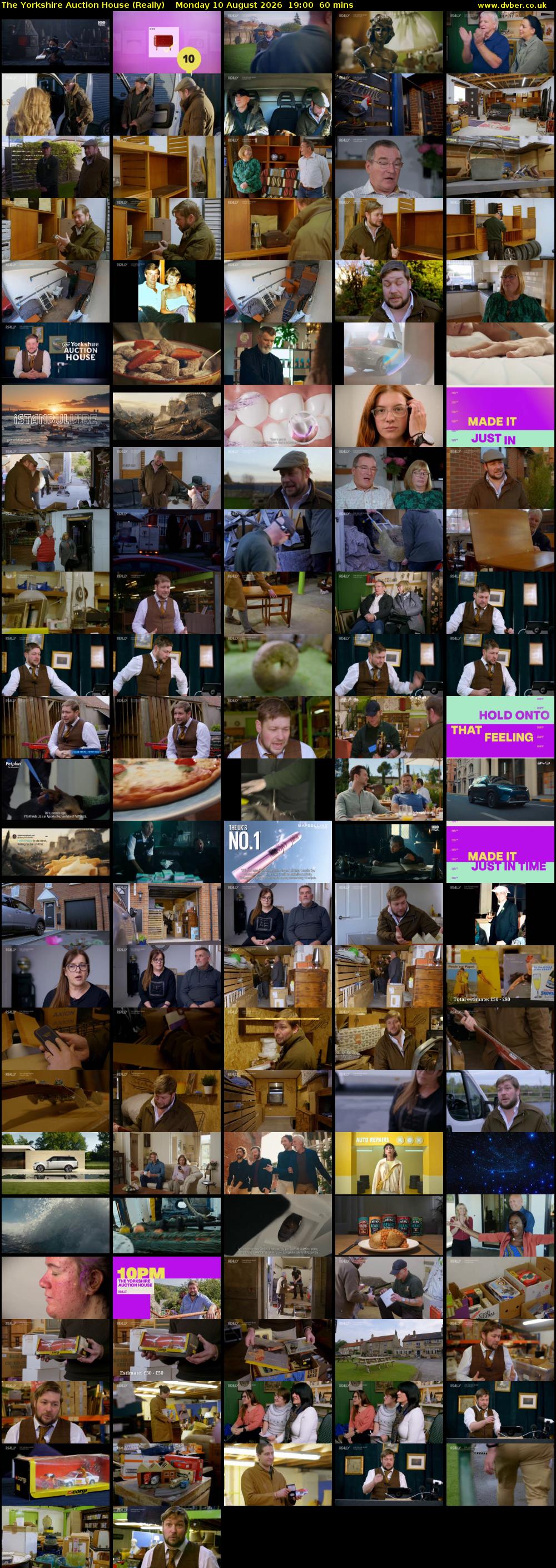 The Yorkshire Auction House (Really) Monday 10 August 2026 19:00 - 20:00