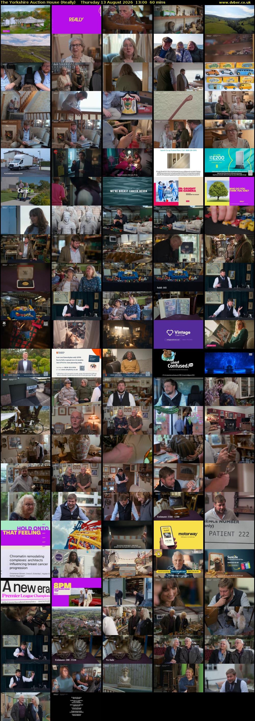 The Yorkshire Auction House (Really) Thursday 13 August 2026 13:00 - 14:00