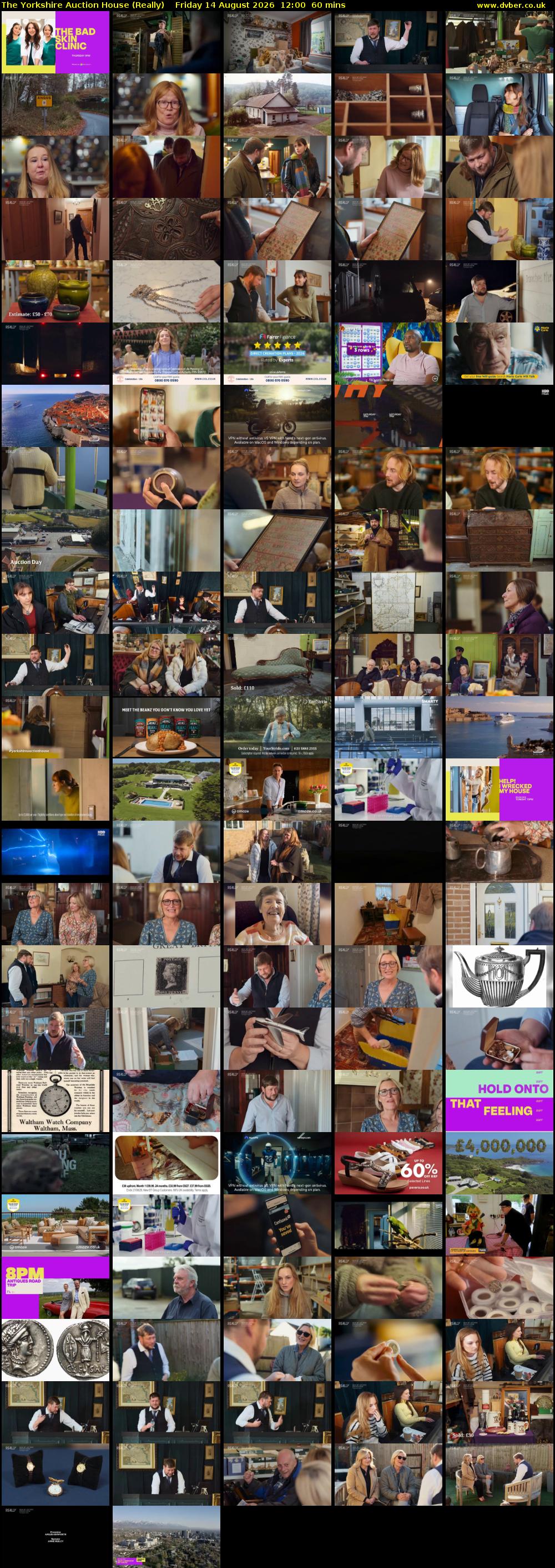The Yorkshire Auction House (Really) Friday 14 August 2026 12:00 - 13:00