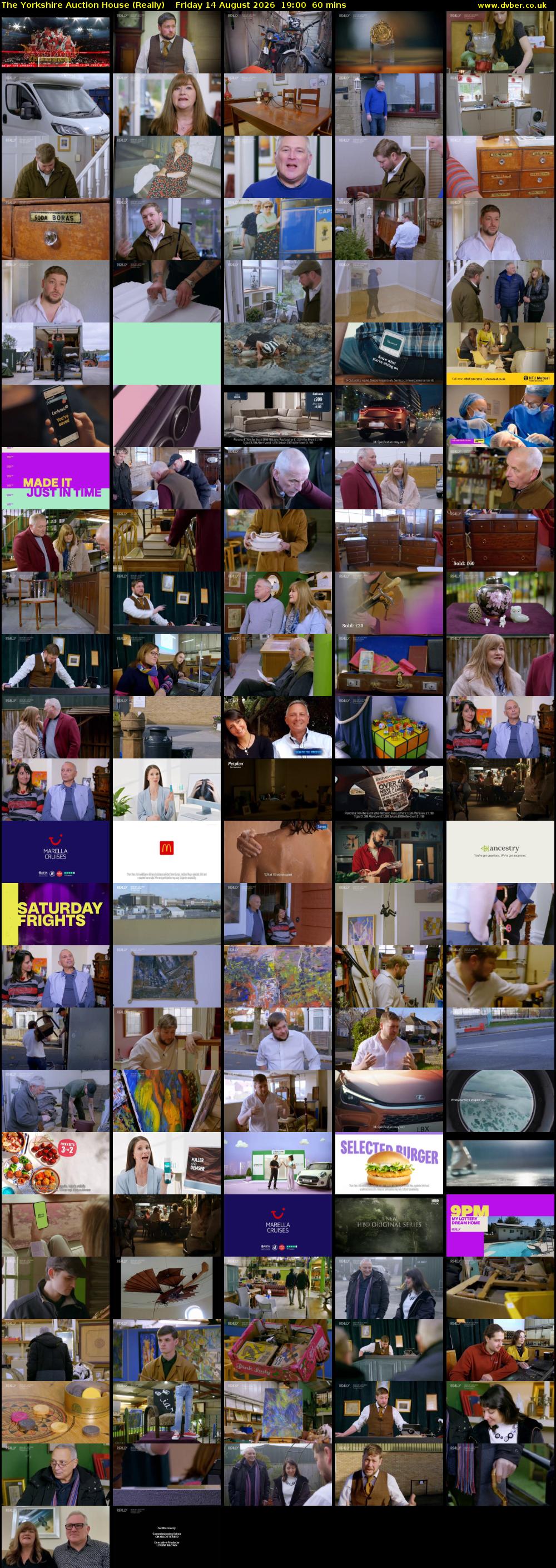The Yorkshire Auction House (Really) Friday 14 August 2026 19:00 - 20:00