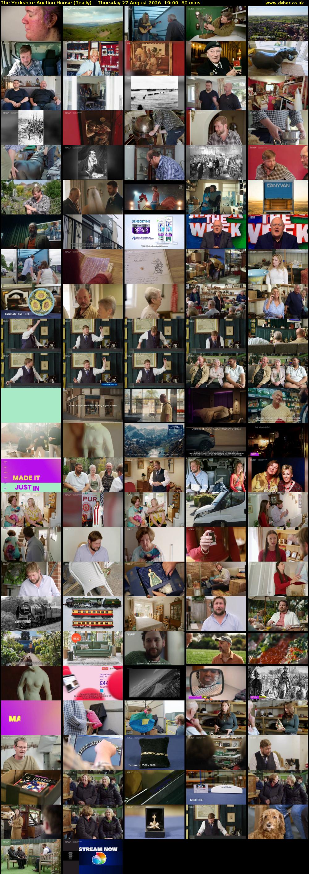 The Yorkshire Auction House (Really) Thursday 27 August 2026 19:00 - 20:00