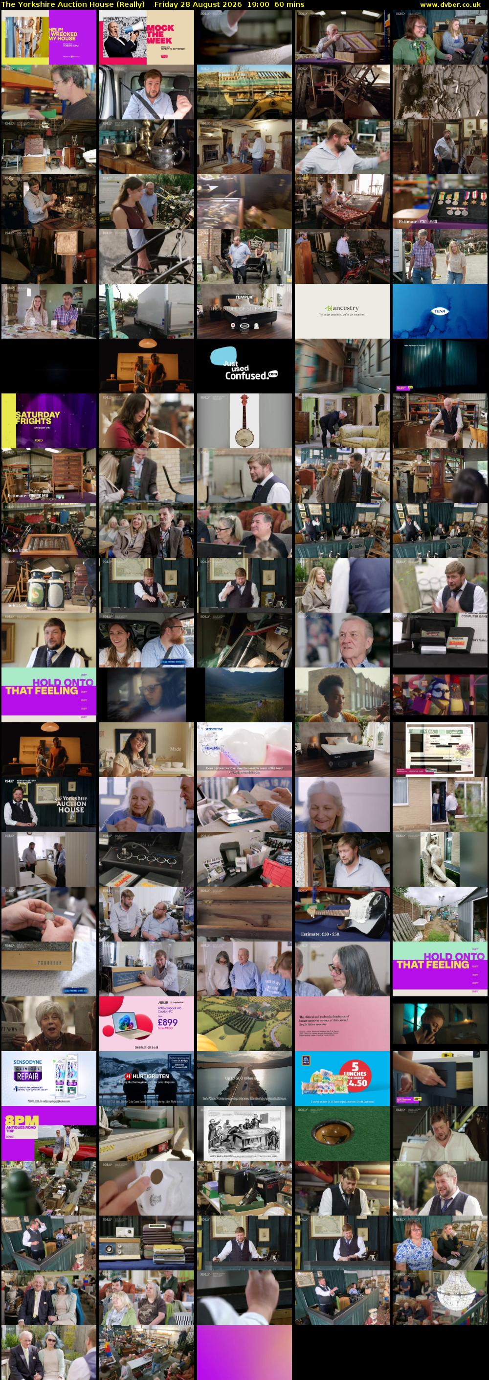 The Yorkshire Auction House (Really) Friday 28 August 2026 19:00 - 20:00