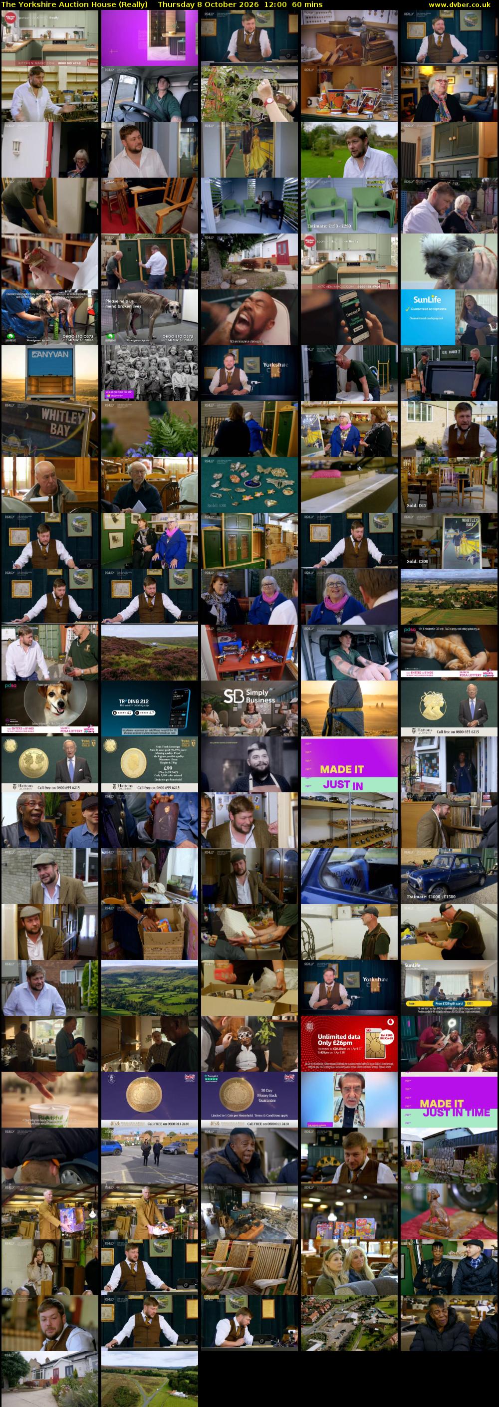 The Yorkshire Auction House (Really) Thursday 8 October 2026 12:00 - 13:00