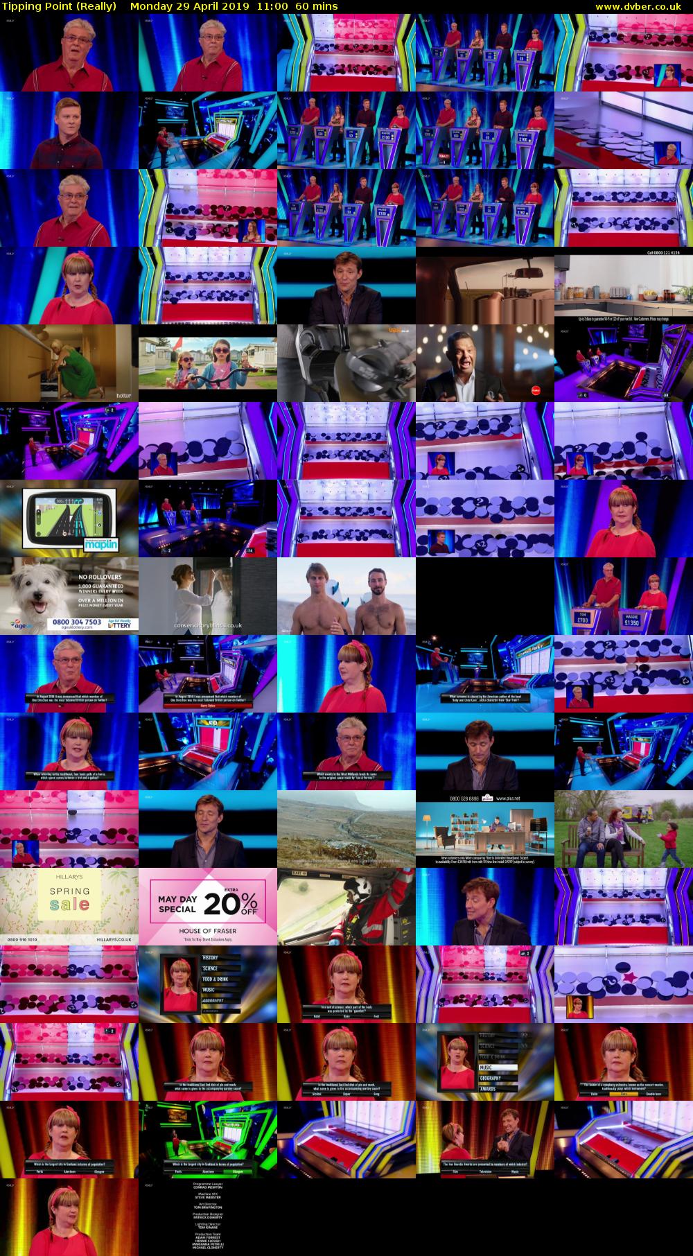 Tipping Point (Really) Monday 29 April 2019 11:00 - 12:00