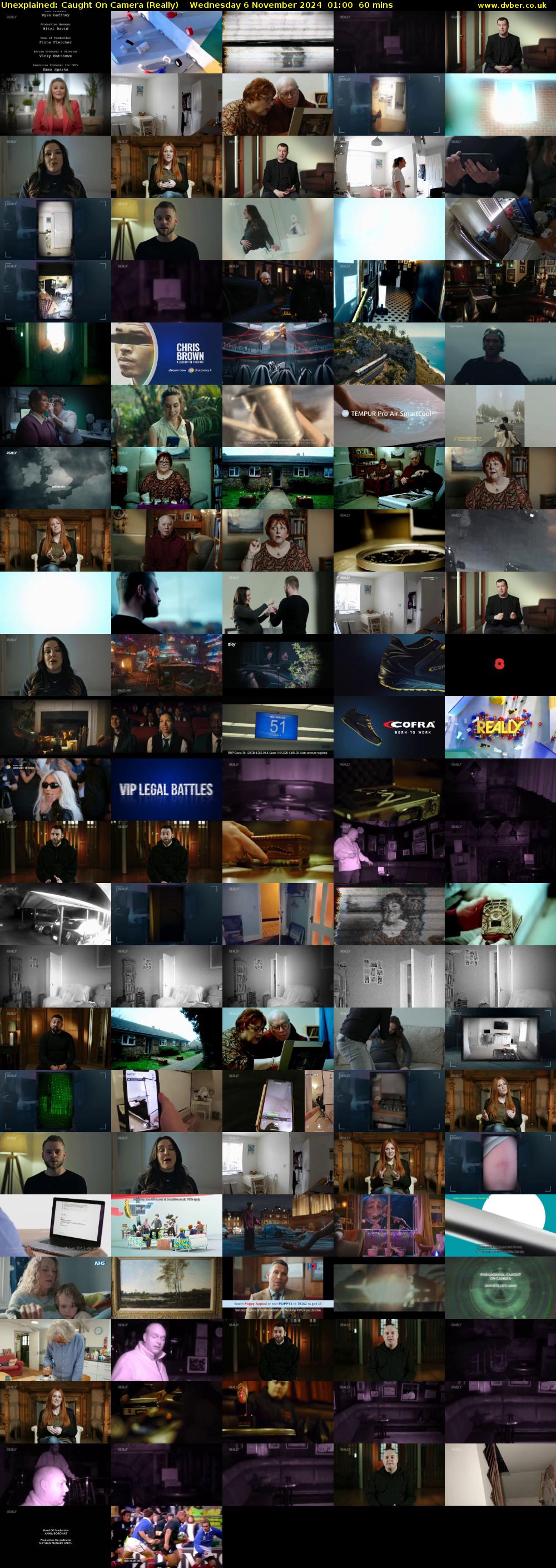 Unexplained: Caught on Camera (Really) Wednesday 6 November 2024 01:00 - 02:00