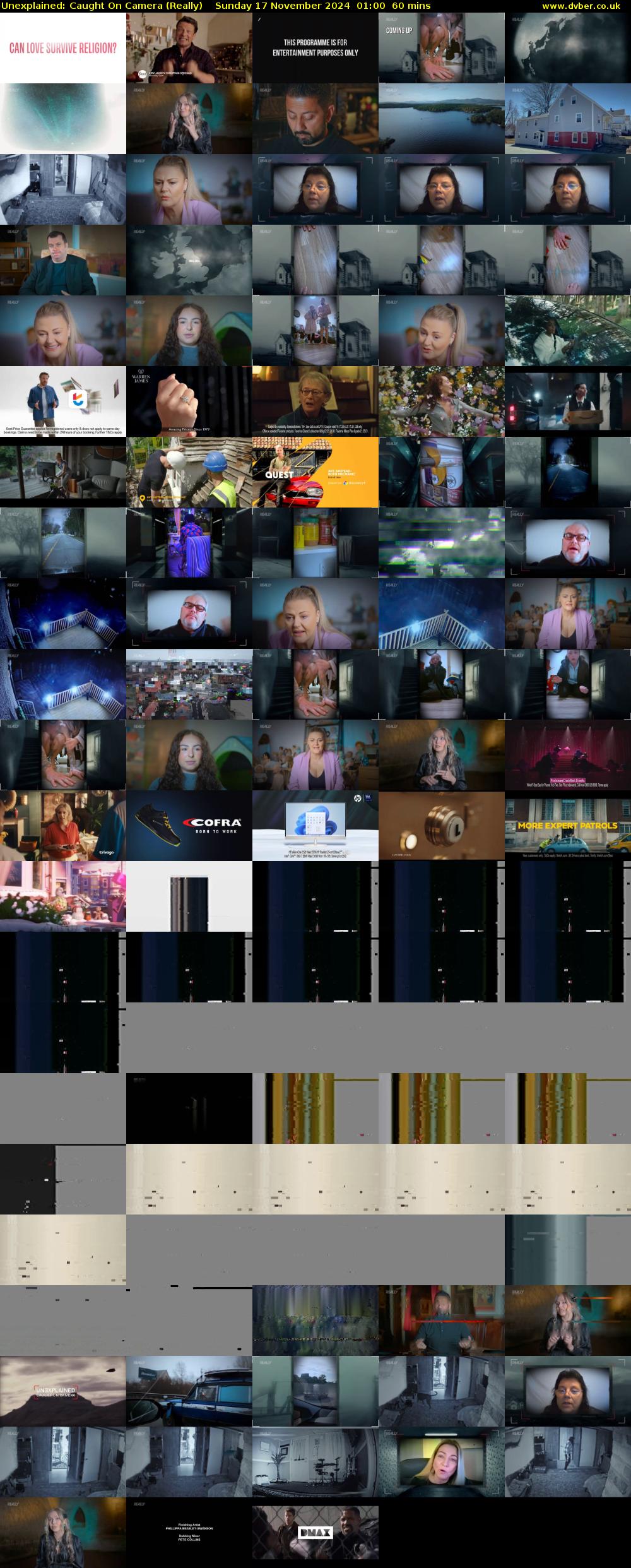 Unexplained: Caught on Camera (Really) Sunday 17 November 2024 01:00 - 02:00