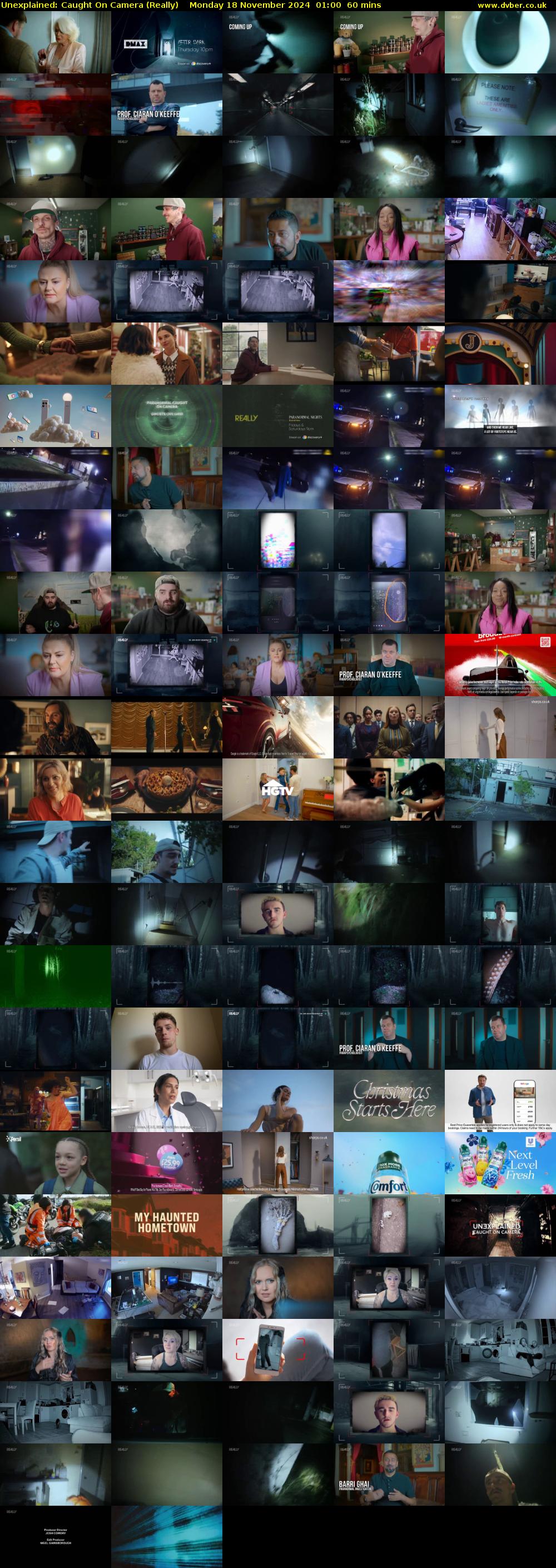 Unexplained: Caught on Camera (Really) Monday 18 November 2024 01:00 - 02:00