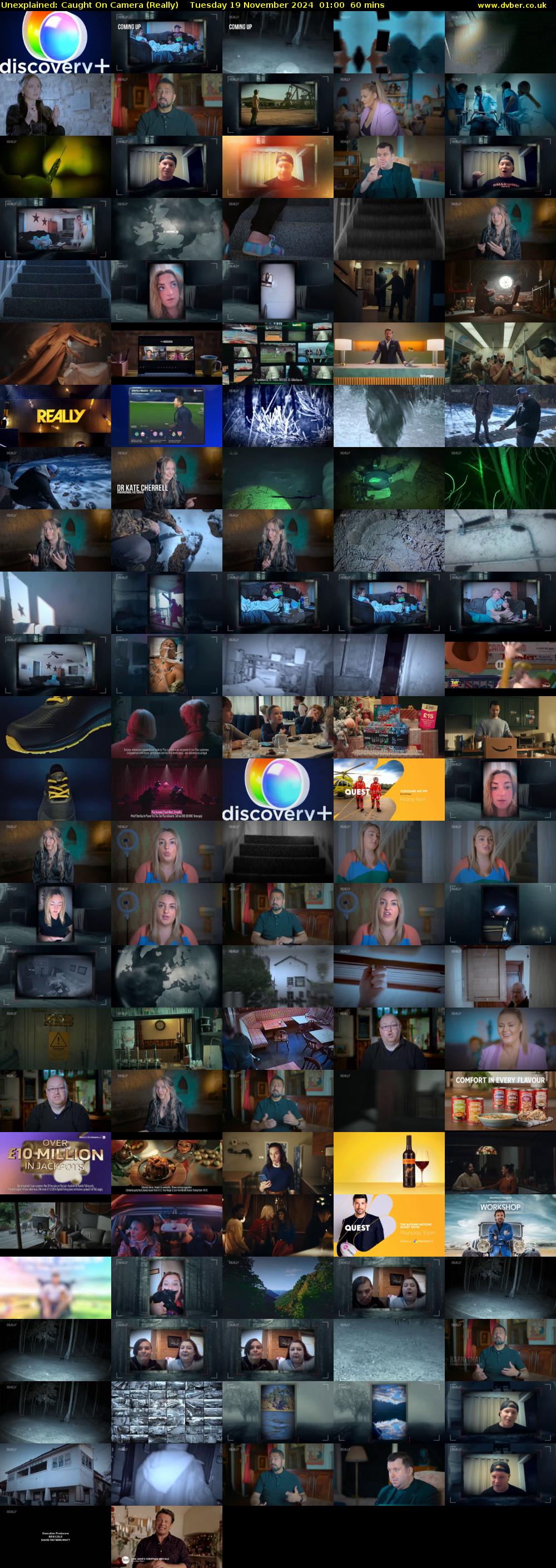 Unexplained: Caught on Camera (Really) Tuesday 19 November 2024 01:00 - 02:00