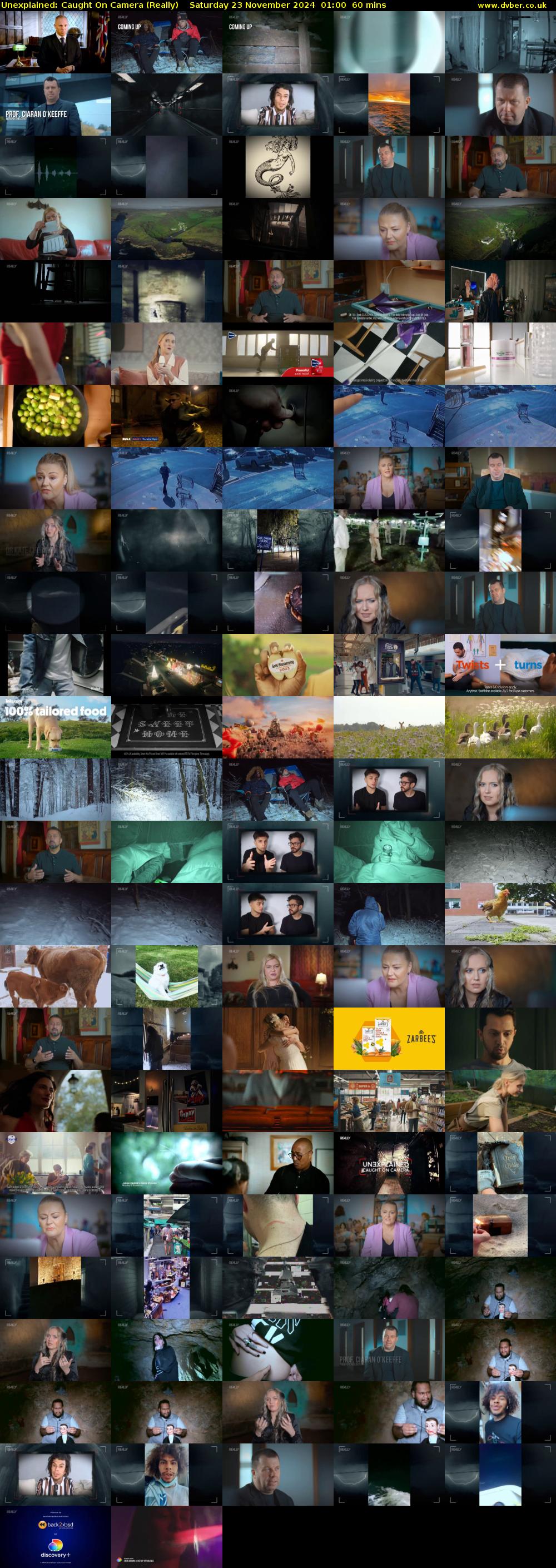 Unexplained: Caught on Camera (Really) Saturday 23 November 2024 01:00 - 02:00