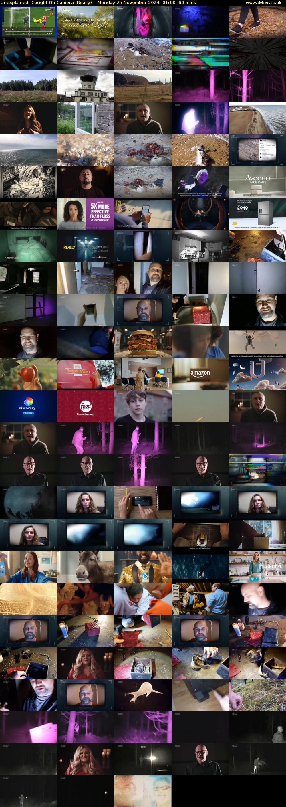 Unexplained: Caught on Camera (Really) Monday 25 November 2024 01:00 - 02:00