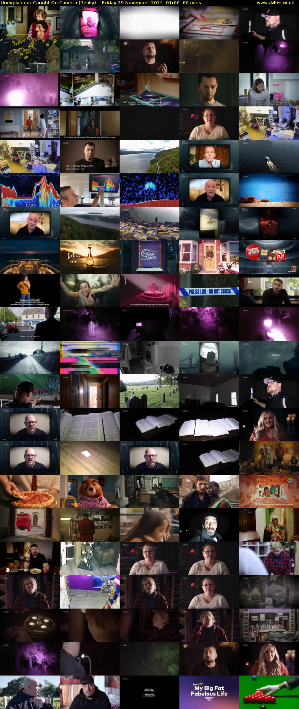 Unexplained: Caught on Camera (Really) Friday 29 November 2024 01:00 - 02:00
