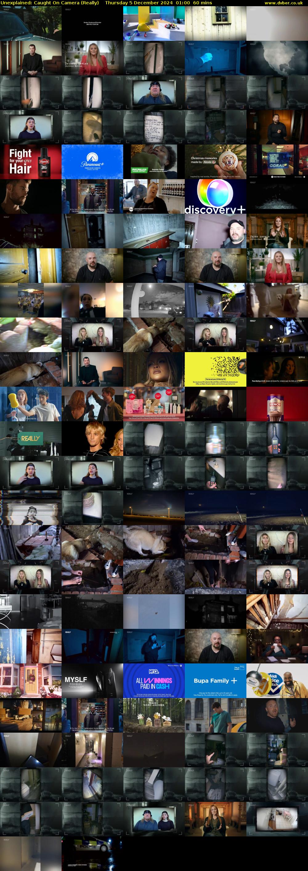 Unexplained: Caught on Camera (Really) Thursday 5 December 2024 01:00 - 02:00
