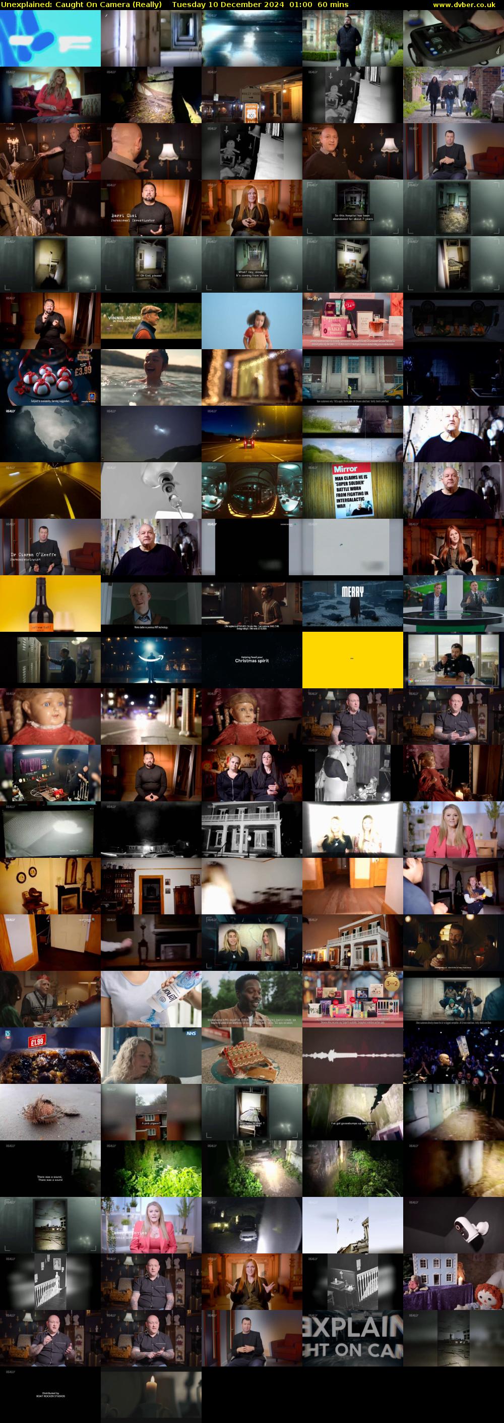 Unexplained: Caught on Camera (Really) Tuesday 10 December 2024 01:00 - 02:00