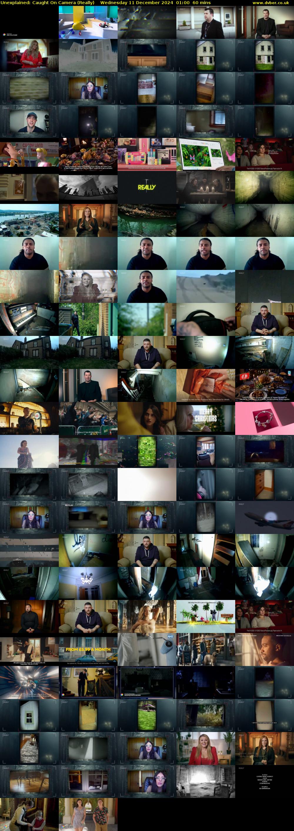 Unexplained: Caught on Camera (Really) Wednesday 11 December 2024 01:00 - 02:00