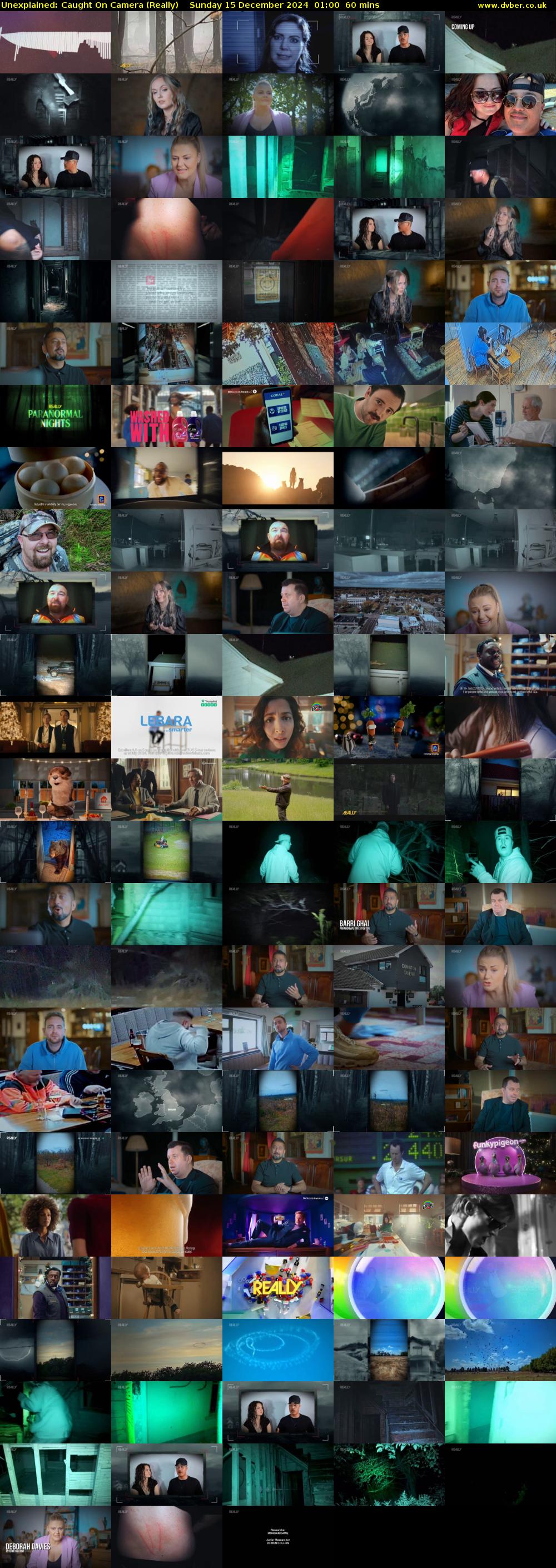 Unexplained: Caught on Camera (Really) Sunday 15 December 2024 01:00 - 02:00