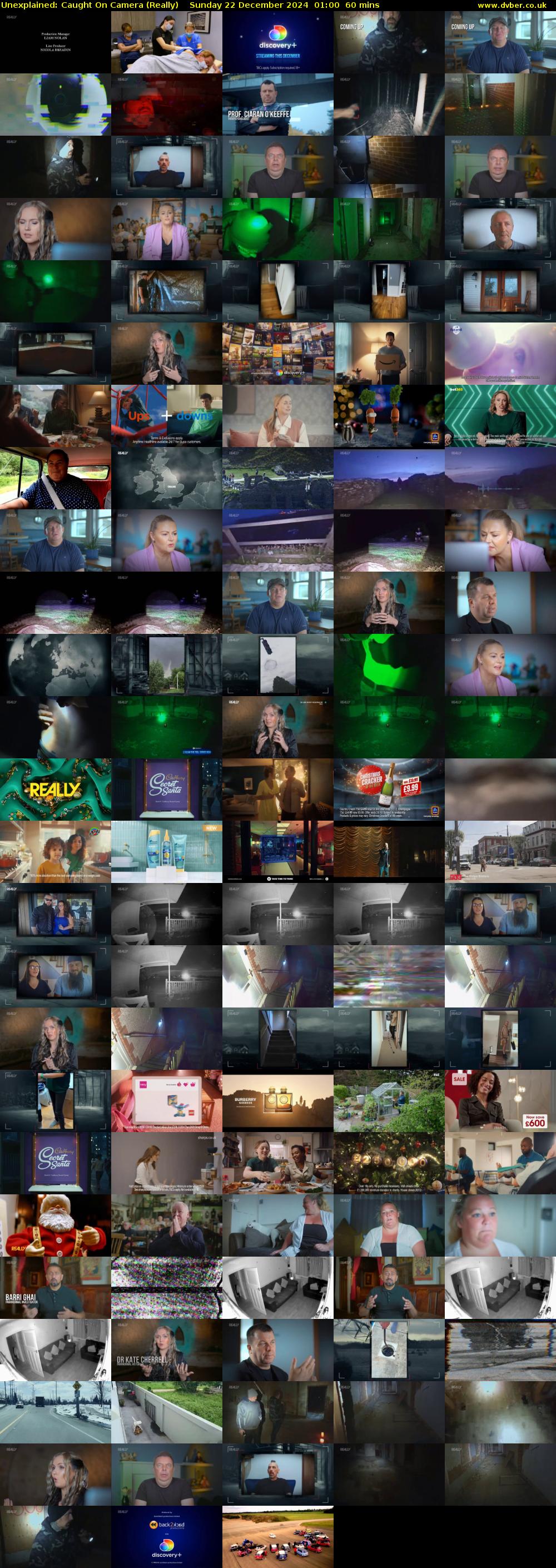 Unexplained: Caught on Camera (Really) Sunday 22 December 2024 01:00 - 02:00