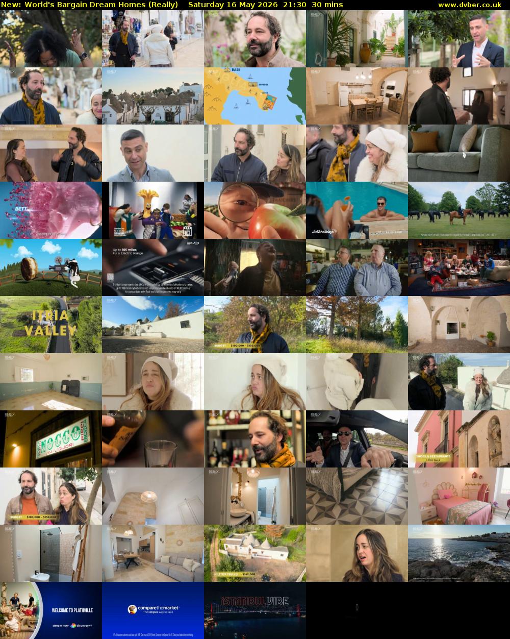 World's Bargain Dream Homes (Really) Saturday 16 May 2026 21:30 - 22:00