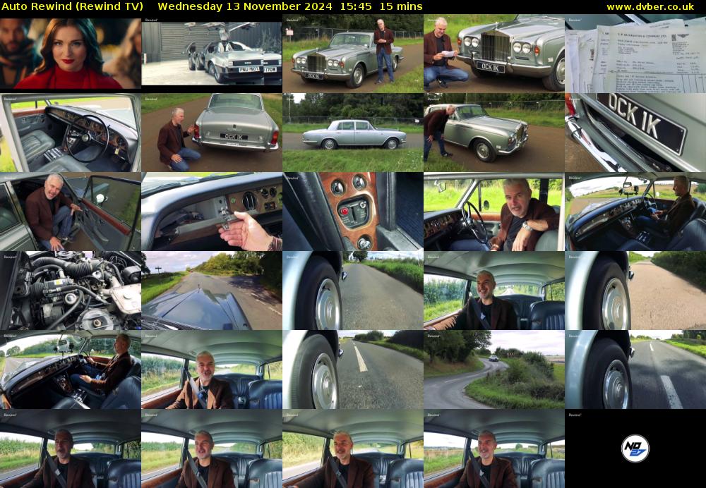Auto Rewind (Rewind TV) Wednesday 13 November 2024 15:45 - 16:00