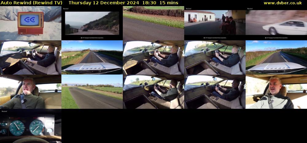 Auto Rewind (Rewind TV) Thursday 12 December 2024 18:30 - 18:45