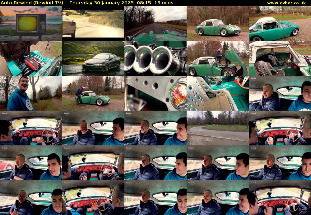 Auto Rewind (Rewind TV) Thursday 30 January 2025 08:15 - 08:30