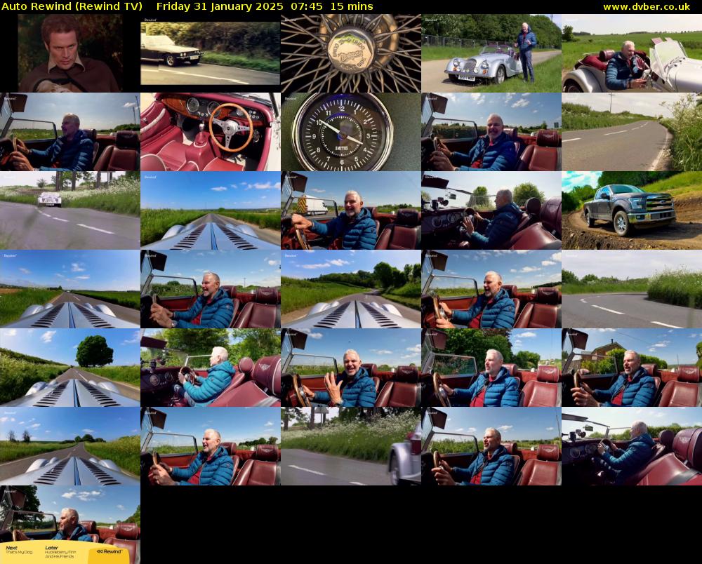Auto Rewind (Rewind TV) Friday 31 January 2025 07:45 - 08:00
