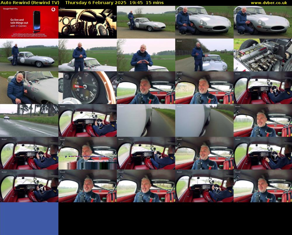 Auto Rewind (Rewind TV) Thursday 6 February 2025 19:45 - 20:00
