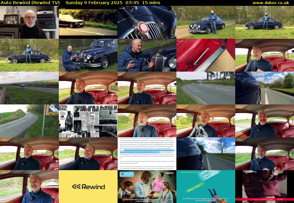 Auto Rewind (Rewind TV) Sunday 9 February 2025 07:45 - 08:00