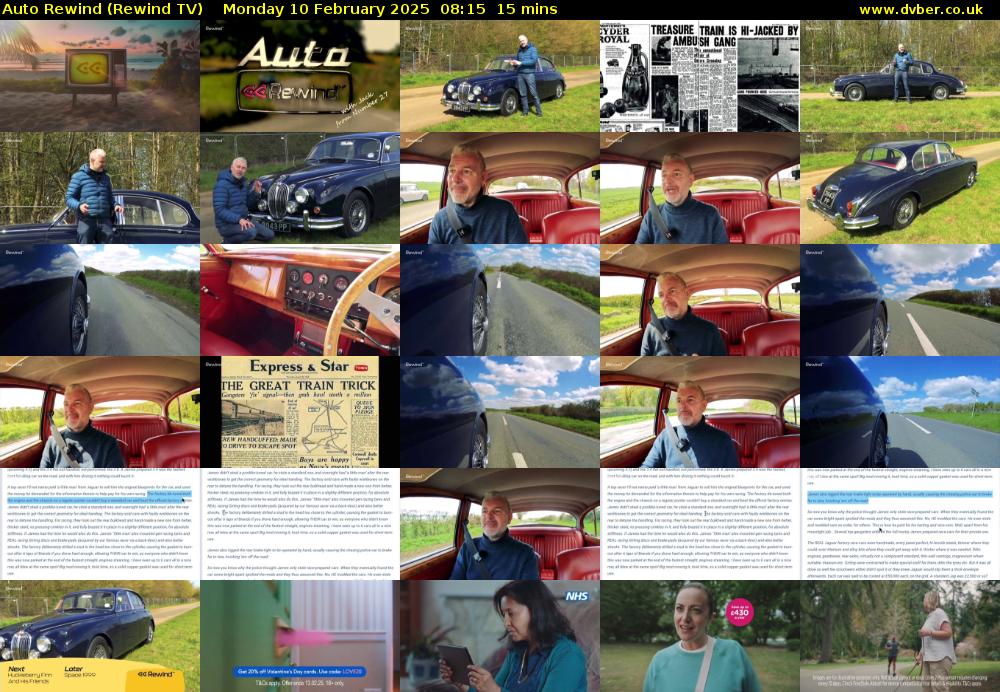 Auto Rewind (Rewind TV) Monday 10 February 2025 08:15 - 08:30