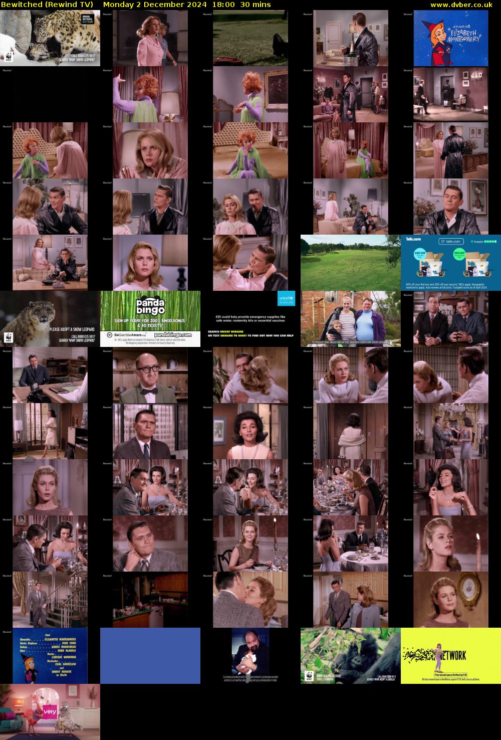 Bewitched (Rewind TV) Monday 2 December 2024 18:00 - 18:30