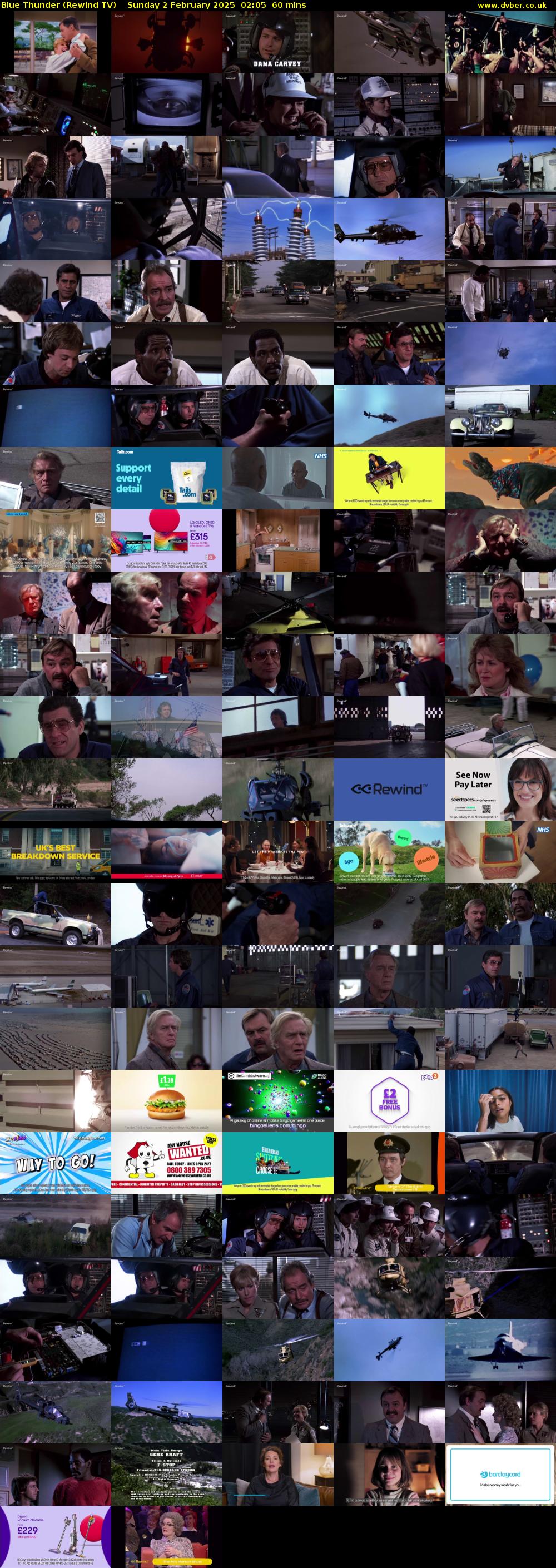 Blue Thunder (Rewind TV) Sunday 2 February 2025 02:05 - 03:05