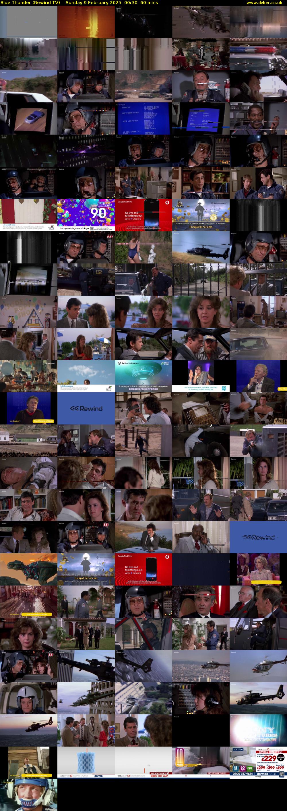 Blue Thunder (Rewind TV) Sunday 9 February 2025 00:30 - 01:30
