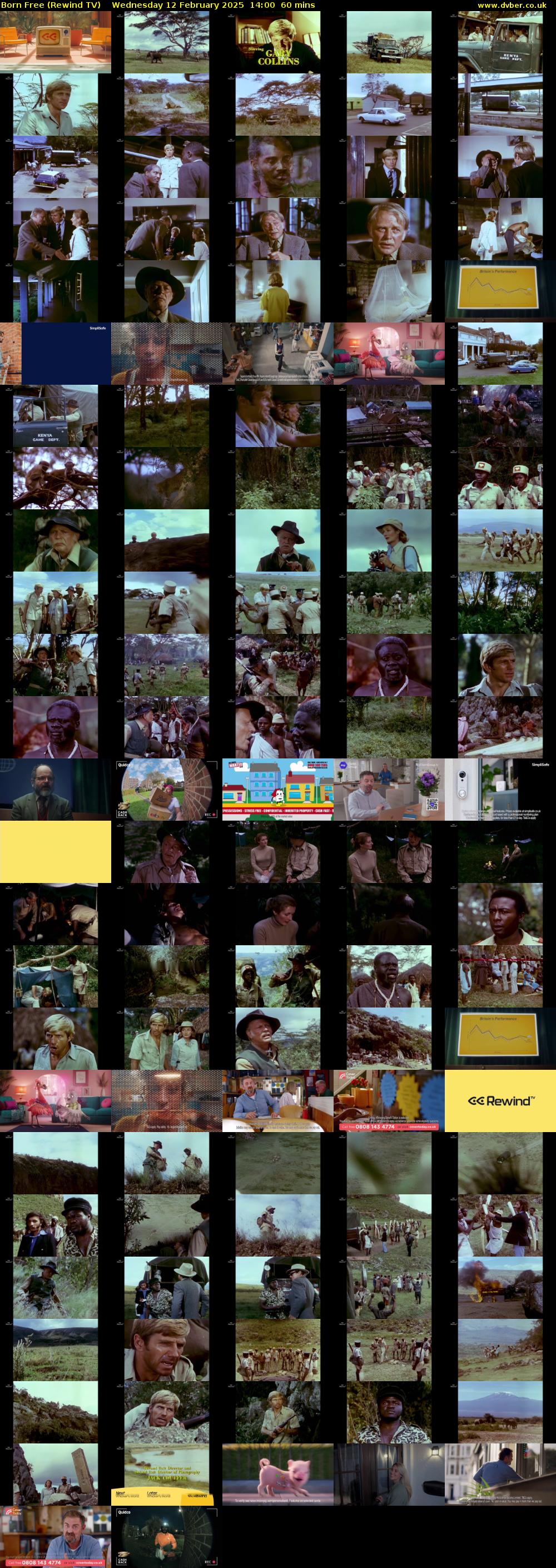 Born Free (Rewind TV) Wednesday 12 February 2025 14:00 - 15:00