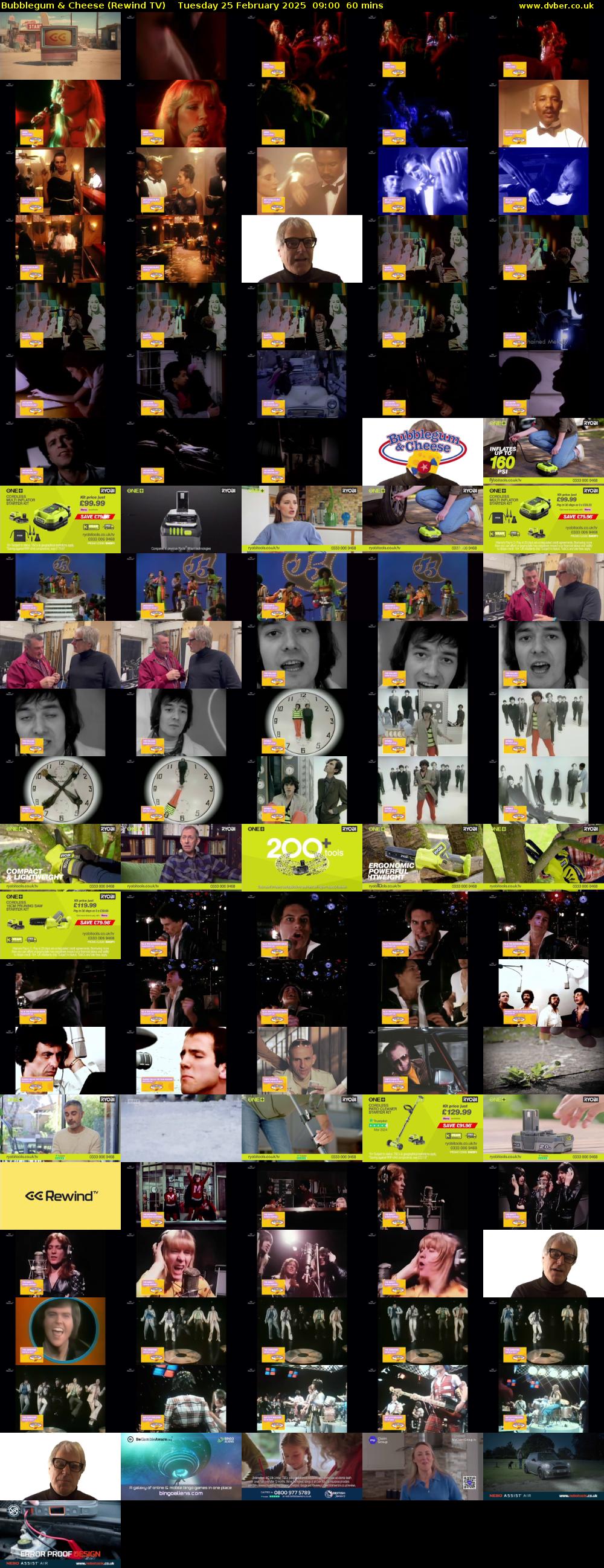 Bubblegum & Cheese (Rewind TV) Tuesday 25 February 2025 09:00 - 10:00