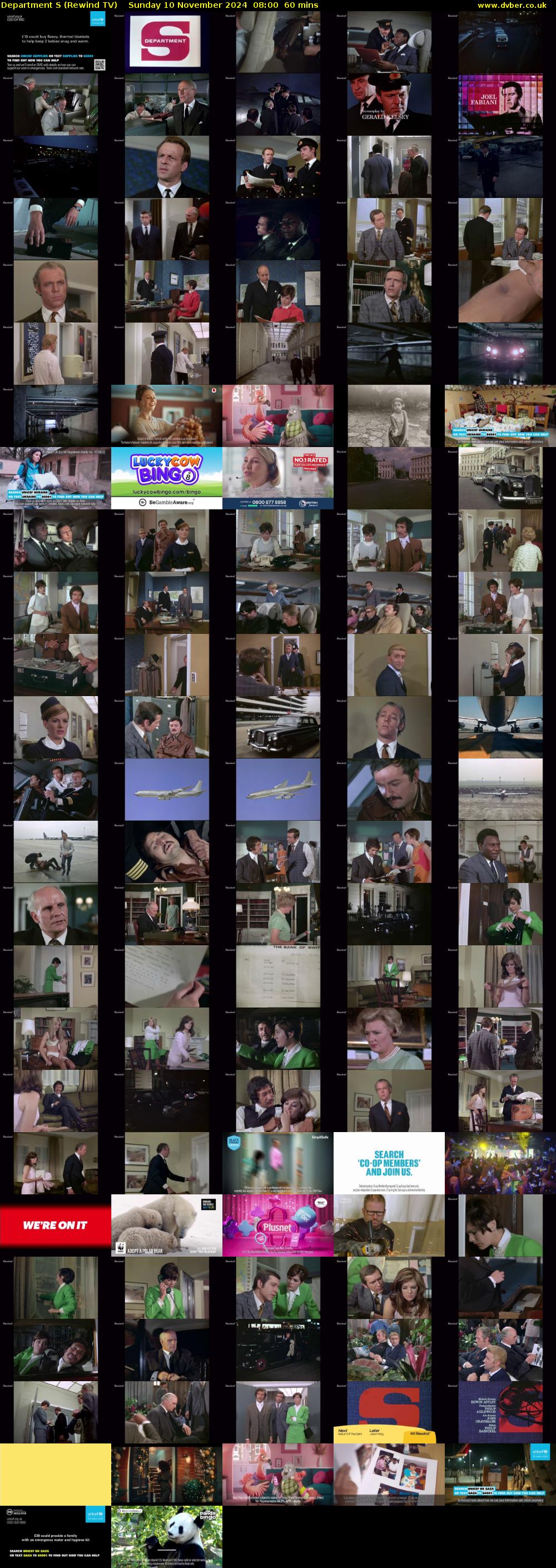Department S (Rewind TV) Sunday 10 November 2024 08:00 - 09:00