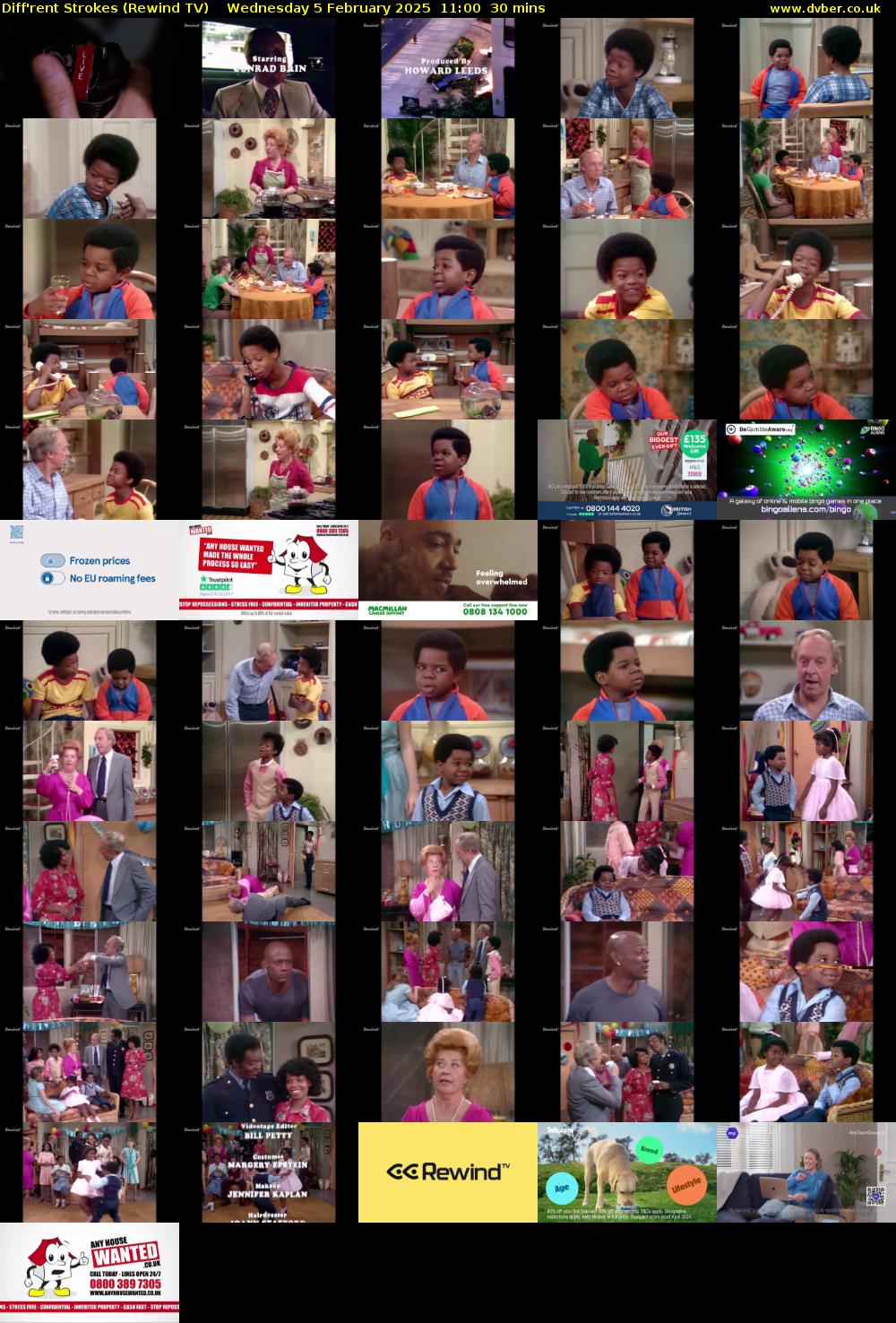 Diff'rent Strokes (Rewind TV) Wednesday 5 February 2025 11:00 - 11:30